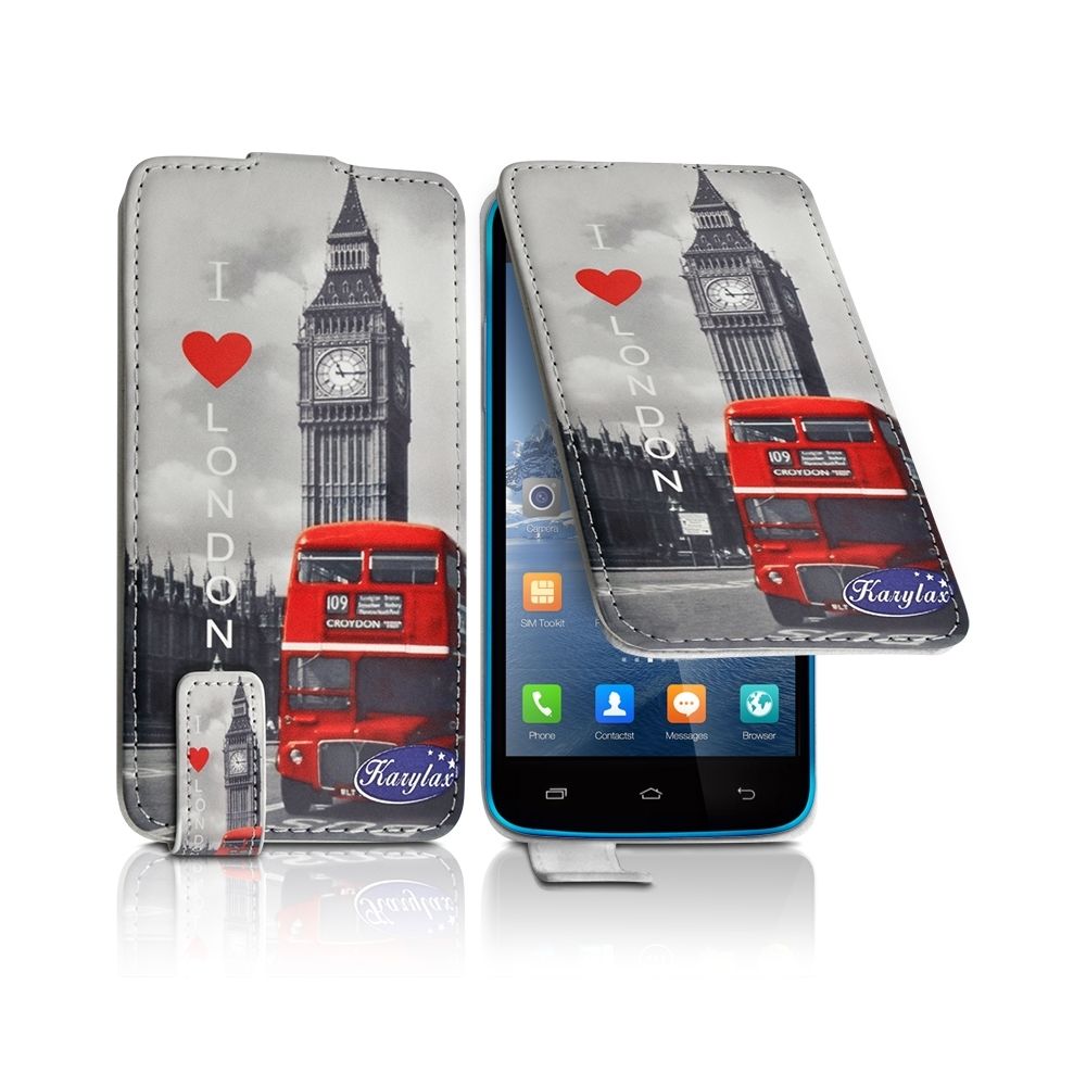 Karylax - Housse Etui Clapet à Motif ZA05 Universel L pour Infinix Alpha 8 - Autres accessoires smartphone