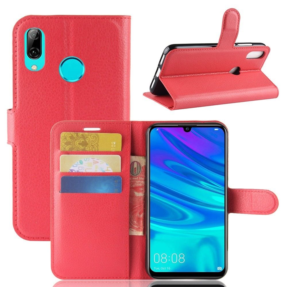 marque generique - Etui en PU magnétique rouge pour votre Huawei P30 Lite - Coque, étui smartphone