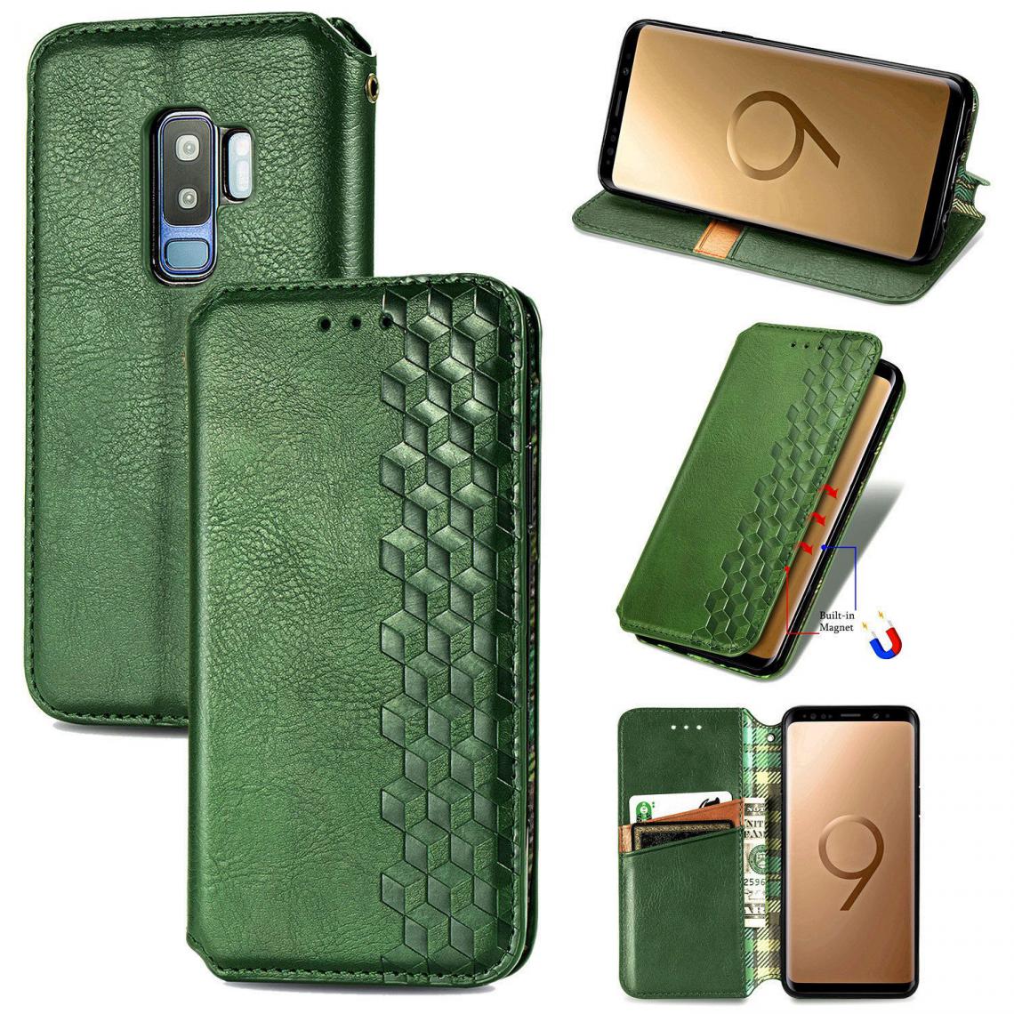OtterBox - Samsung Galaxy S9 Plus Housse Etui Coque de protection type portefeuille (tressée) [Vert] - Coque, étui smartphone