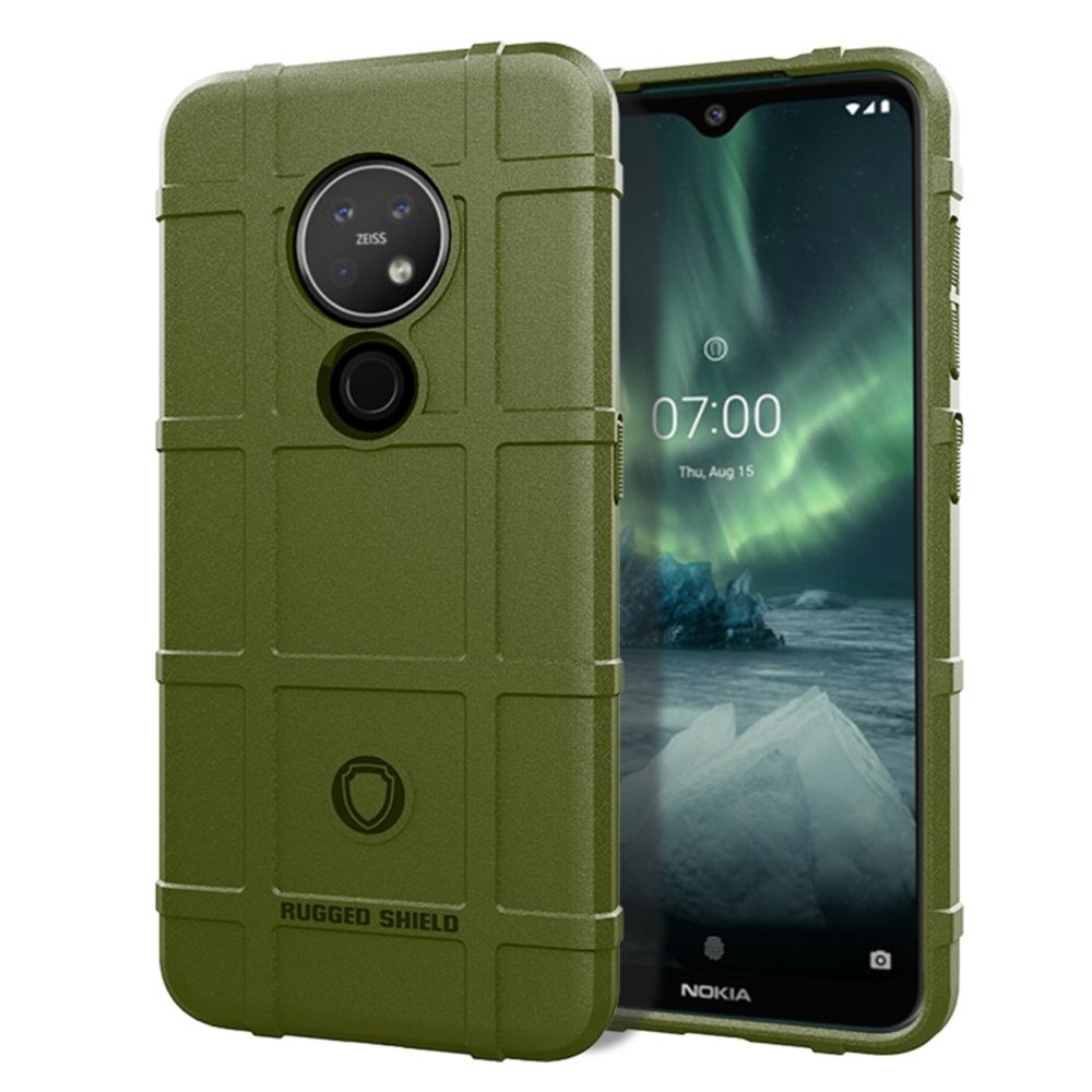 Wewoo - Coque Souple en TPU antichoc Nokia 7.2 pour couverture totale vert armée - Coque, étui smartphone