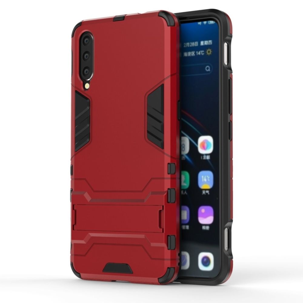 Wewoo - Coque Souple TPU antichoc pour Vivo V15 Pro avec support Rouge - Coque, étui smartphone