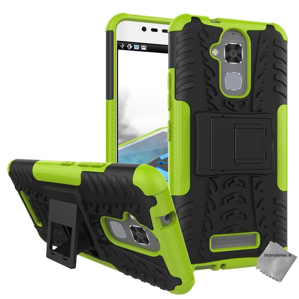 Htdmobiles - Housse etui coque anti choc pour Asus Zenfone 3 Max ZC520TL + film ecran - VERT - Autres accessoires smartphone