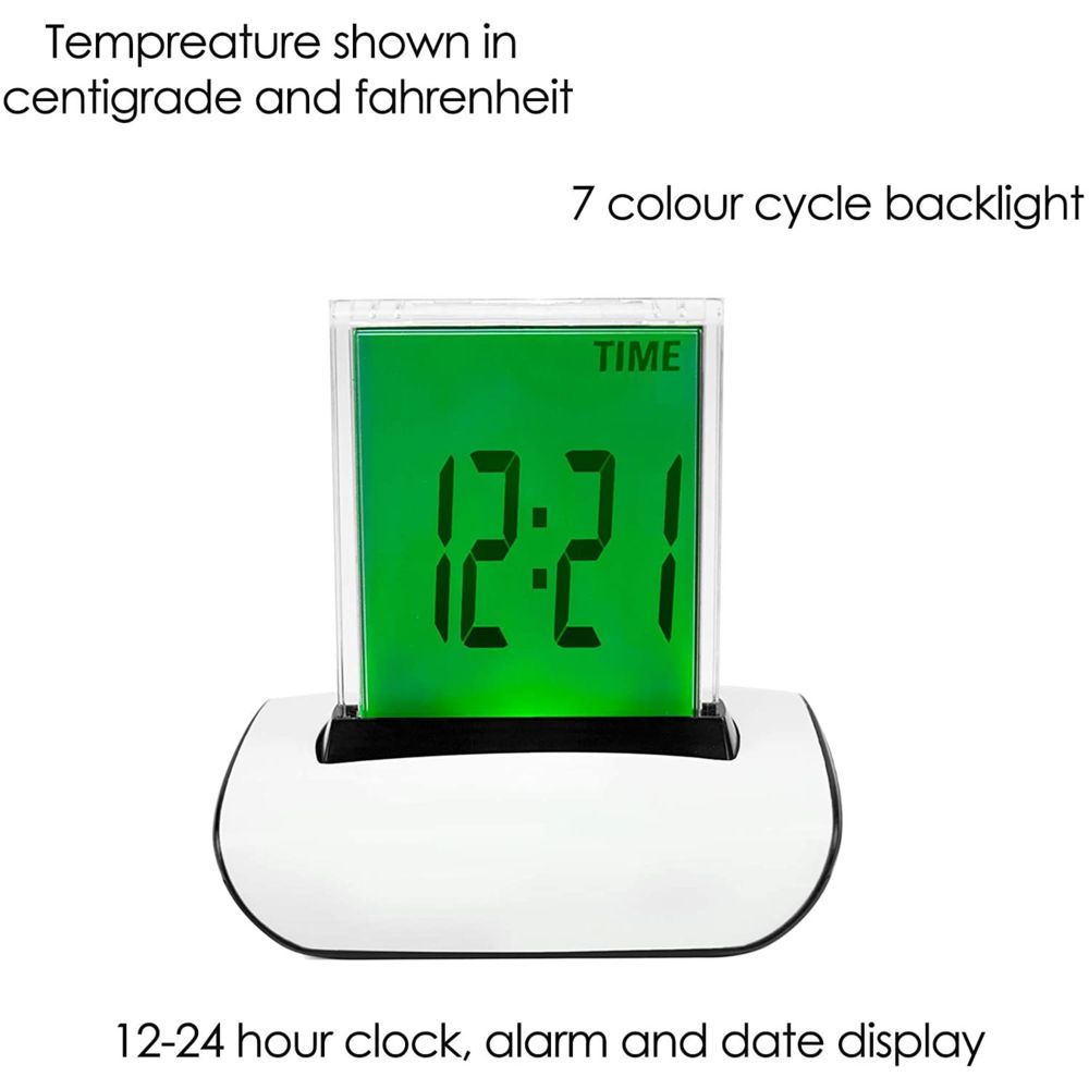 Cabling - CABLING®RÉVEIL Digital LCD LED 7 Couleurs avec THERMOMÈTRE - Autres accessoires smartphone