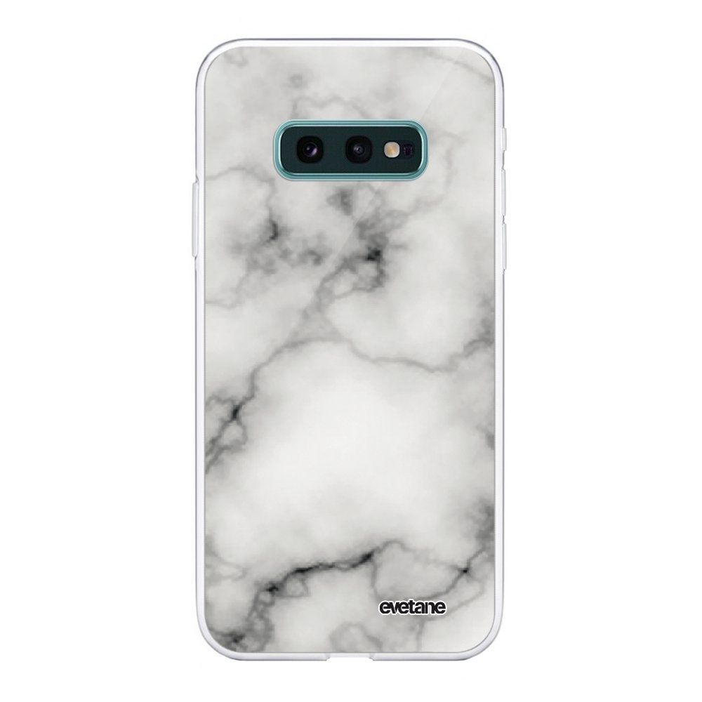 Evetane - Coque Samsung Galaxy S10e souple transparente Marbre blanc Motif Ecriture Tendance Evetane. - Coque, étui smartphone