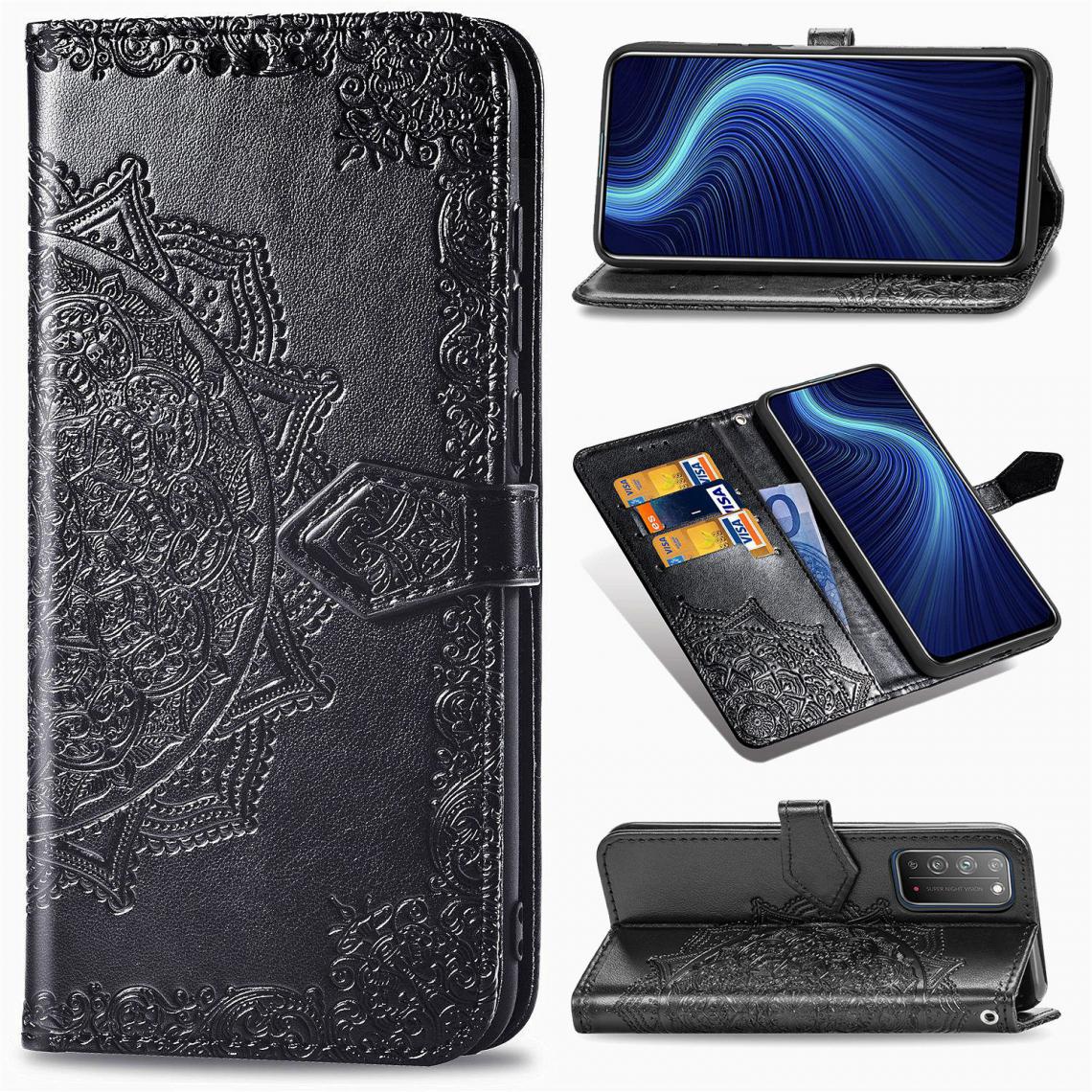 OtterBox - Huawei Honor 10X Housse Etui Coque de protection type portefeuille [Noir] - Coque, étui smartphone