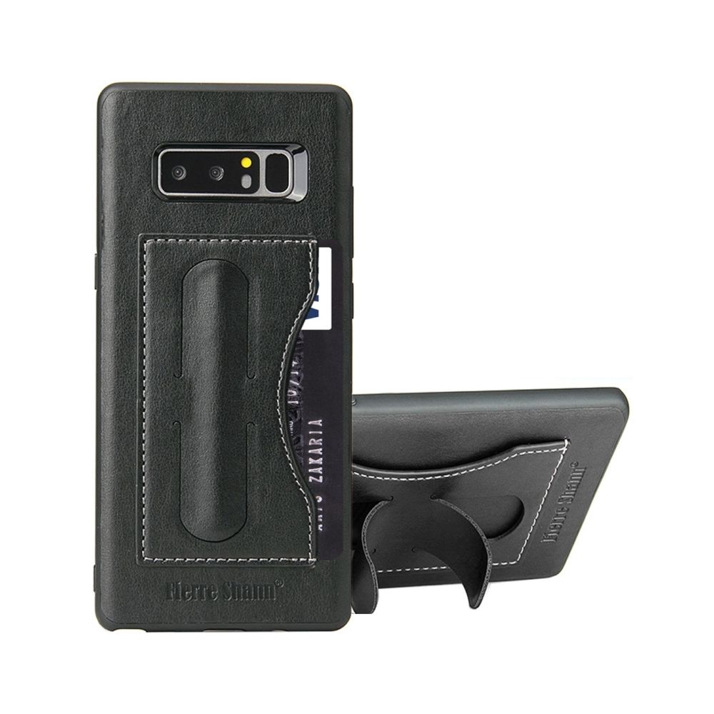 Wewoo - Coque noir pour Samsung Galaxy Note 8 pleine couverture étui de protection en cuir avec titulaire et fente Fierre Shann carte - Coque, étui smartphone