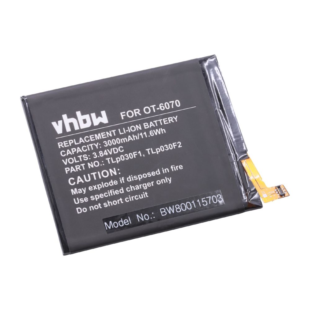 Vhbw - vhbw Li-Polymère batterie 3000mAh (3.84V) pour téléphone portable mobil smartphone Blackberry BBA100-1, BBA100-2, DTEK60; - Batterie téléphone