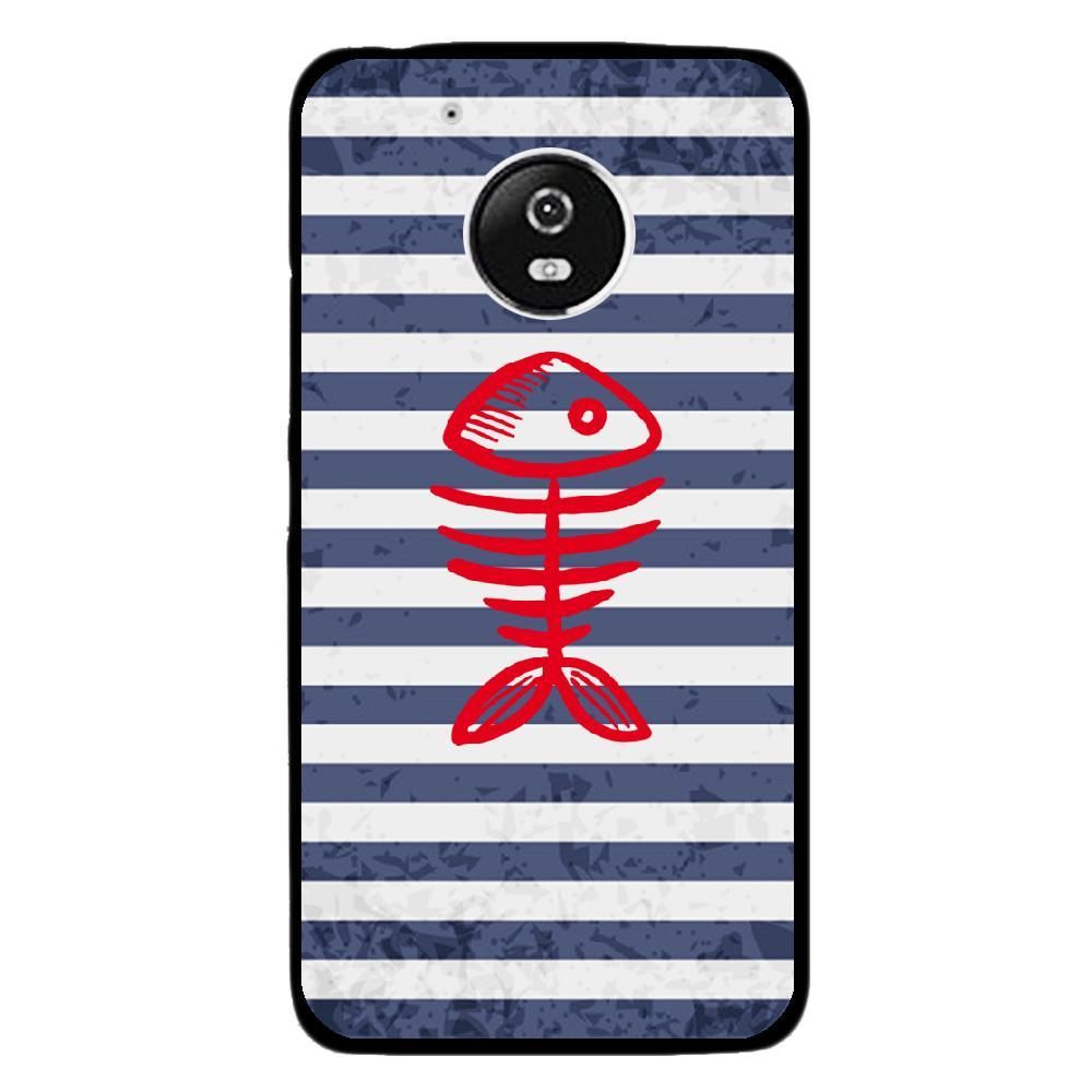 Kabiloo - Coque rigide pour Motorola Moto G5 avec impression Motifs squelette poisson - Coque, étui smartphone