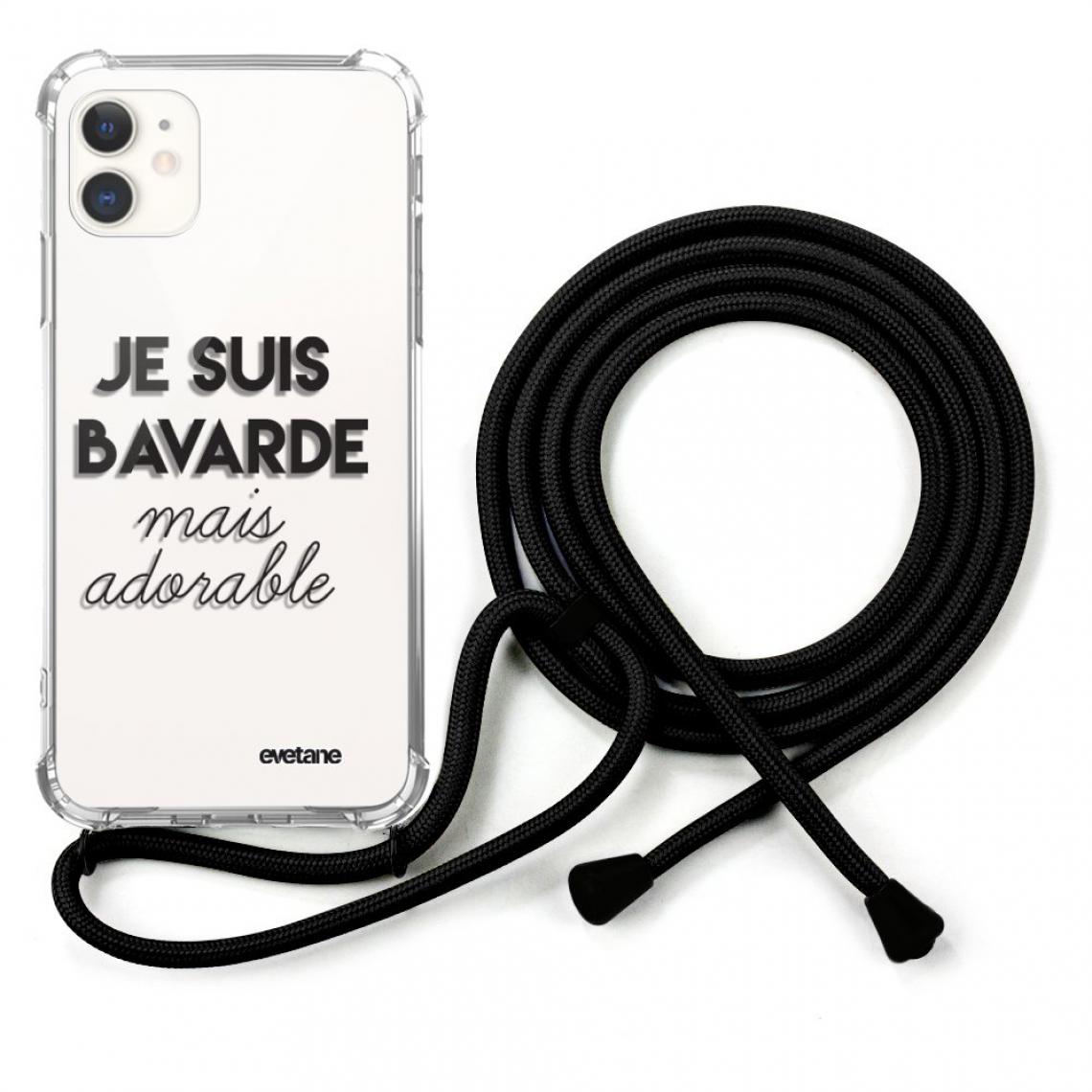 Evetane - Coque iPhone 12 Mini coque avec cordon Bavarde Mais Adorable - Coque, étui smartphone