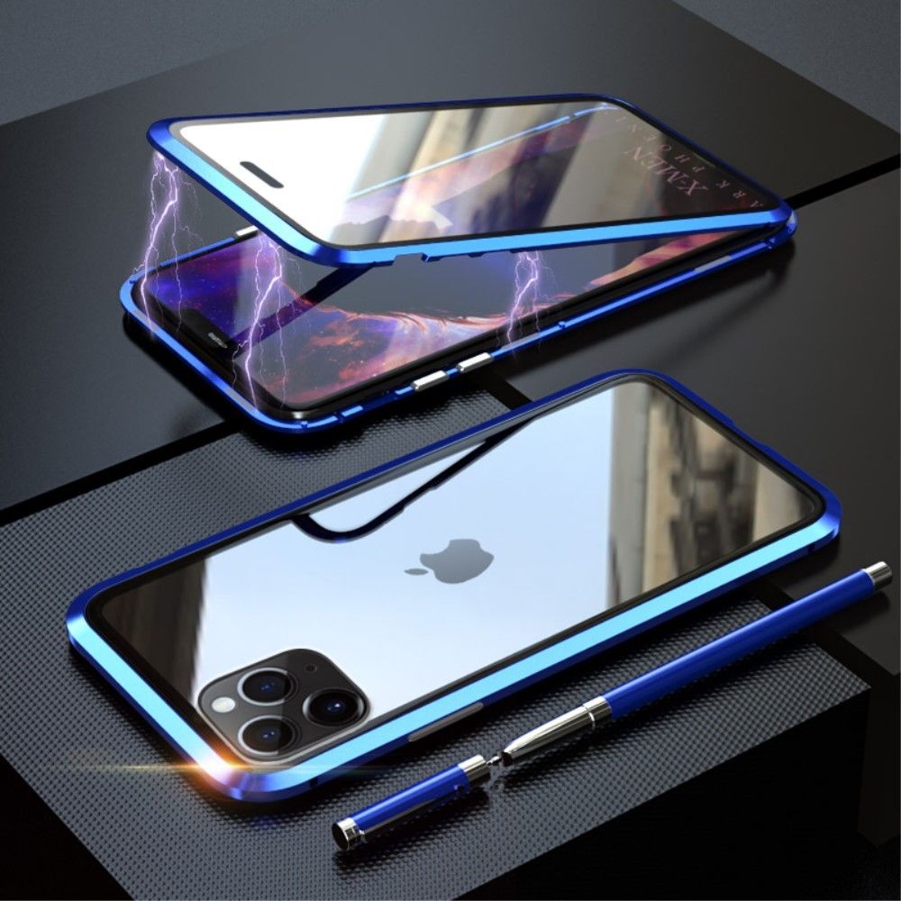 marque generique - Bumper en métal cadre d'installation magnétique bleu pour votre Apple iPhone 11 Pro Max 6.5 pouces - Coque, étui smartphone