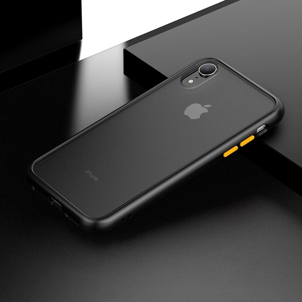 Wewoo - Coque Rigide TPU + TPU antichoc pour iPhone XR Noir - Coque, étui smartphone