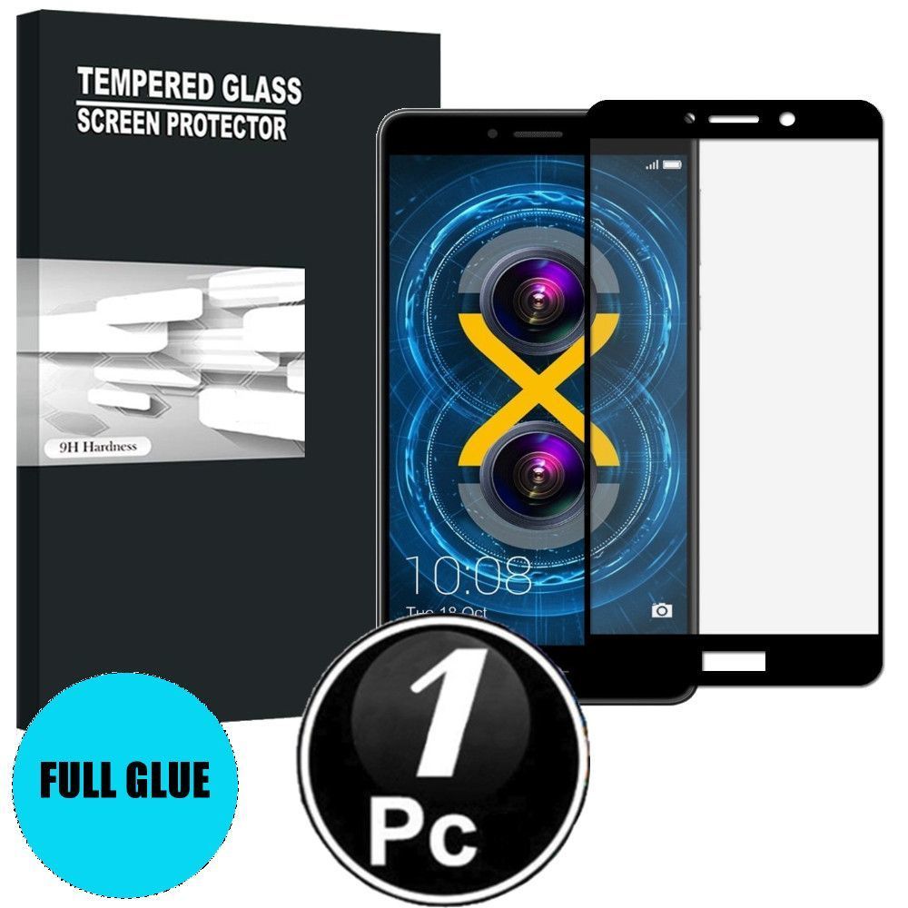 marque generique - Honor 6X Vitre protection d'ecran en verre trempé incassable protection integrale Full 3D Tempered Glass FULL GLUE - [X1-Noir] - Autres accessoires smartphone