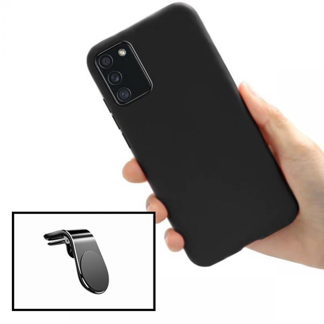 Phonecare - Kit Support Magnétique L Safe Driving Pour Voiture + Coque Silicone Liquide - Samsung Galaxy F02s - Coque, étui smartphone