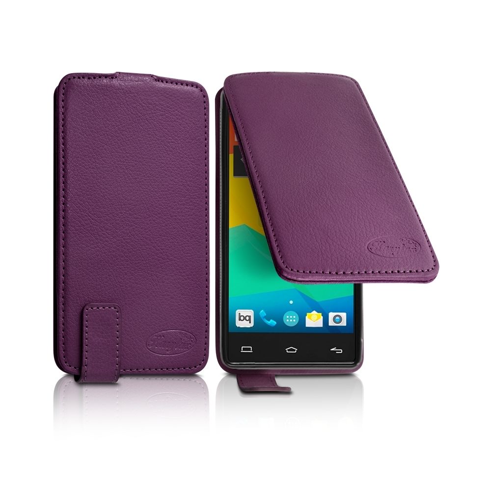 Karylax - Housse Etui Clapet Couleur Violet Universel S pour BQ Aquaris E5 4G - Autres accessoires smartphone