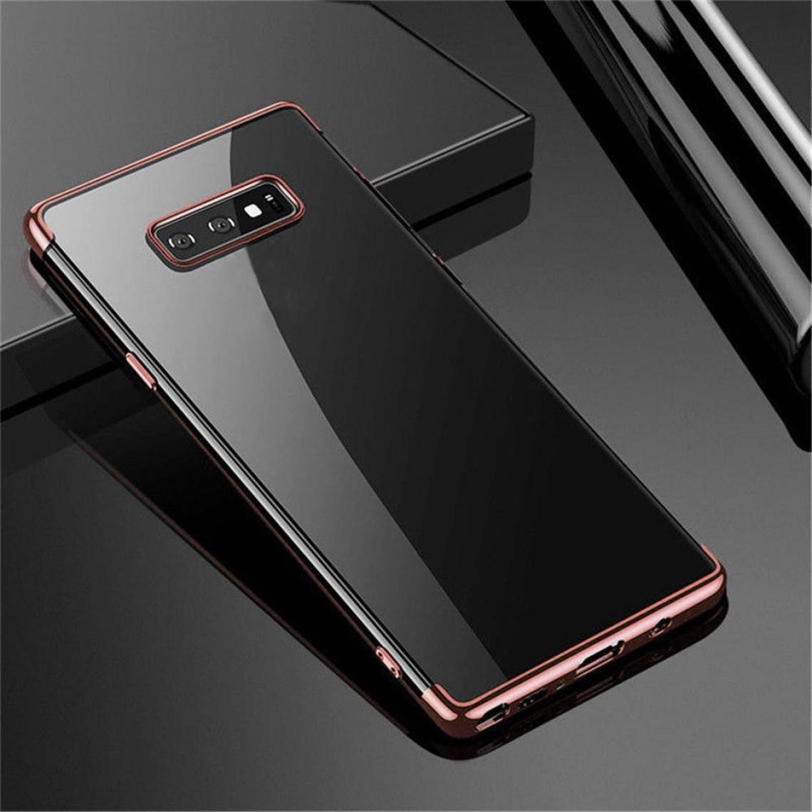 Shot - Coque Silicone Bord pour "SAMSUNG Galaxy S10" Bumper Fine Transparente (ROSE) - Coque, étui smartphone