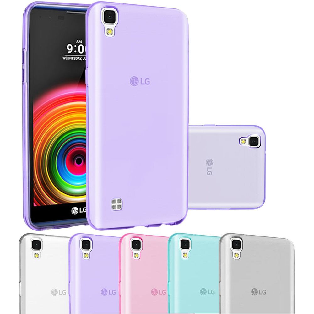 marque generique - LG X Power Housse Etui Housse Coque de protection Silicone TPU Gel Jelly - Violet - Autres accessoires smartphone