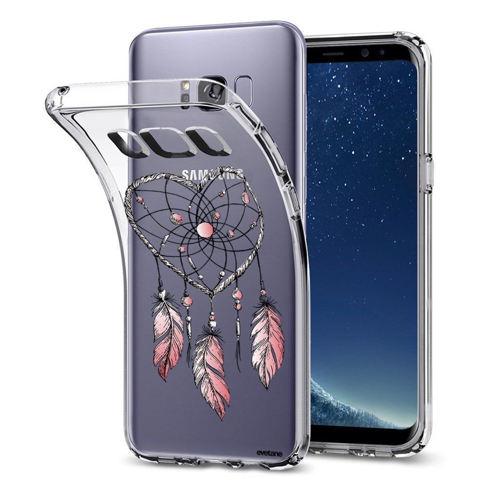 Evetane - Coque Samsung Galaxy S8 souple transparente Attrape coeur Motif Ecriture Tendance Evetane. - Coque, étui smartphone