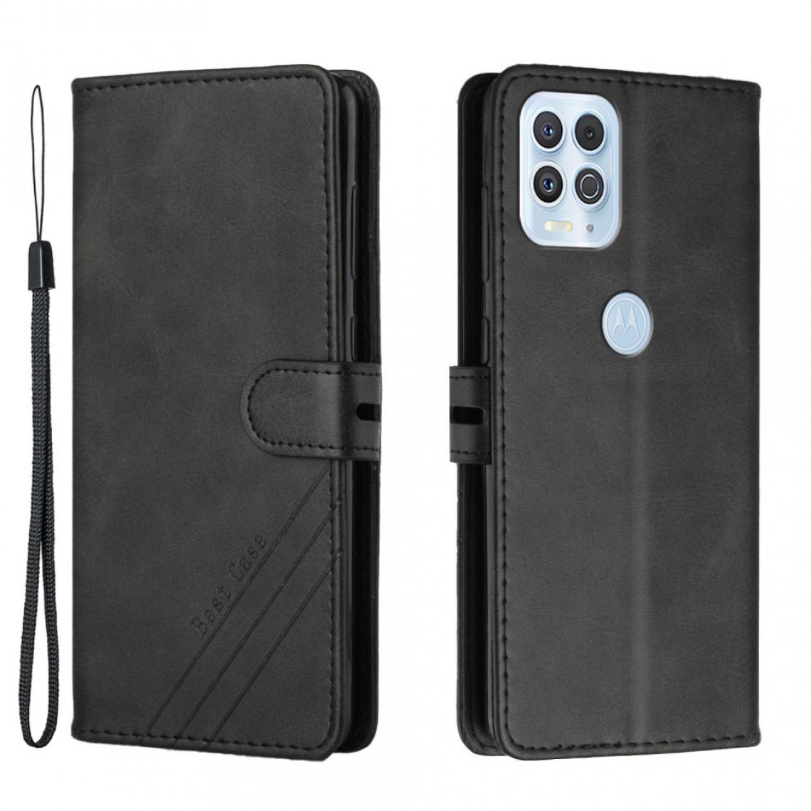 Other - Etui en PU Couleur unie avec porte-cartes noir pour votre Motorola Moto G100/Edge S - Coque, étui smartphone