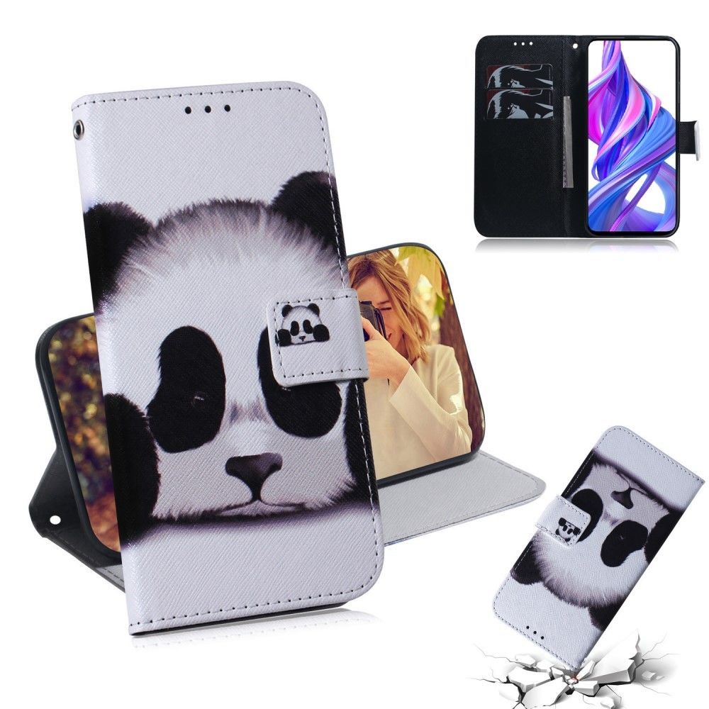 marque generique - Etui en PU peau d'impression Panda pour votre Huawei Honor 9X/9X Pro - Coque, étui smartphone