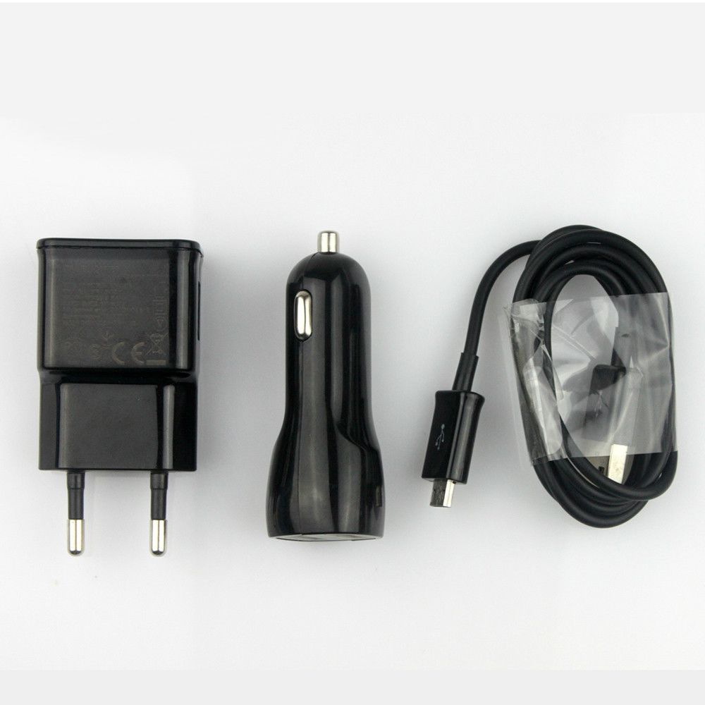Shot - Pack Chargeur pour HUAWEI Mediapad M5 lite Smartphone Android Micro USB (Cable Chargeur + Prise Secteur + Double Allume Cigare) (NOIR) - Chargeur secteur téléphone