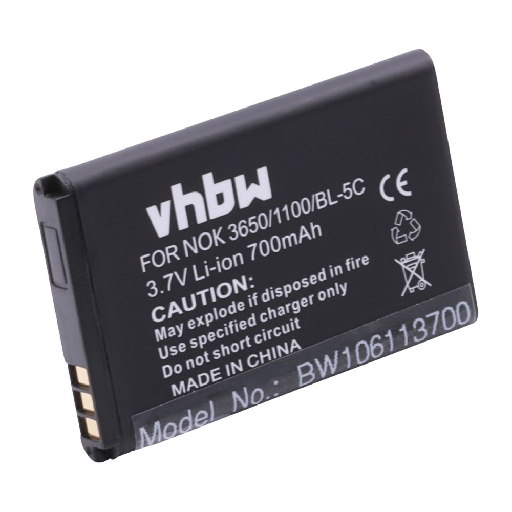 Vhbw - vhbw Batterie Li-Ion compatible avec NOKIA 2323 Classic, 2700 Classic - Batterie téléphone
