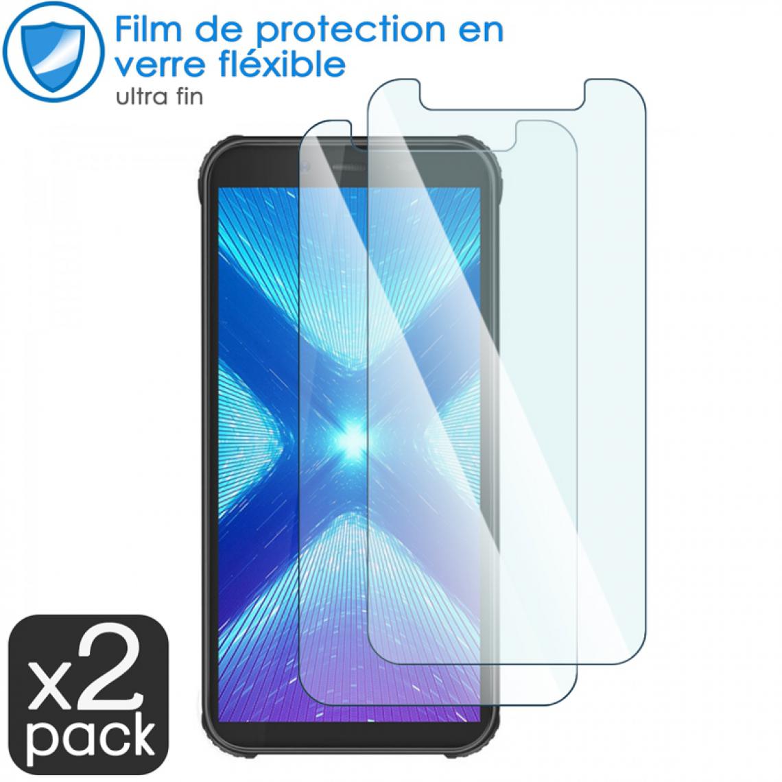 Karylax - Film de Protection d'écran en Verre Fléxible Dureté 9H pour Smartphone Blackview BV5500 Plus (Pack x2) - Protection écran smartphone