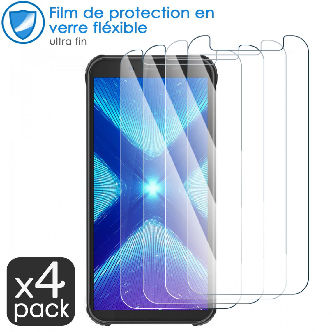 Karylax - Film de Protection d'écran en Verre Fléxible Dureté 9H pour Lava Z91E (Pack x4) - Protection écran smartphone
