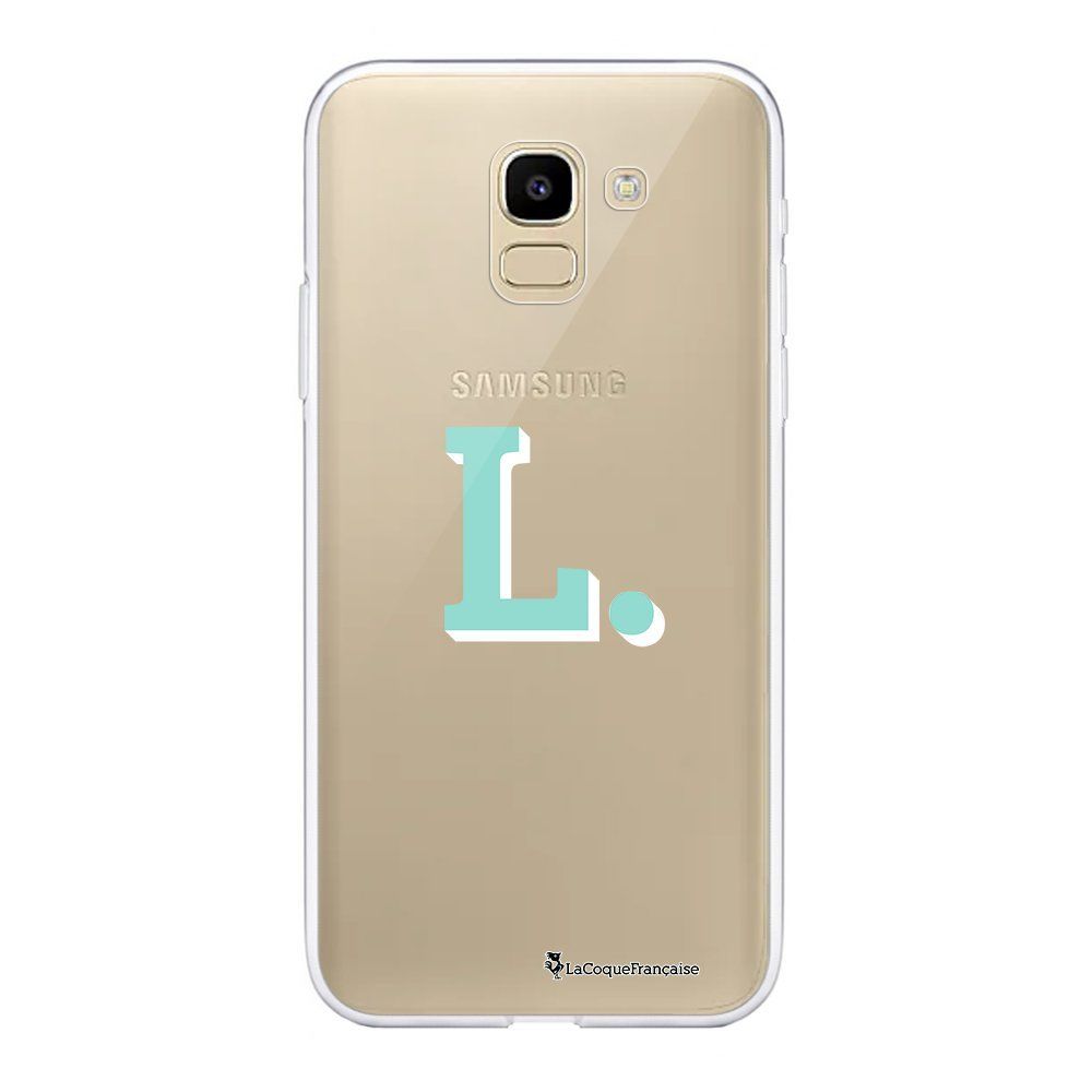 La Coque Francaise - Coque Samsung Galaxy J6 2018 souple transparente Initiale L Motif Ecriture Tendance La Coque Francaise. - Coque, étui smartphone