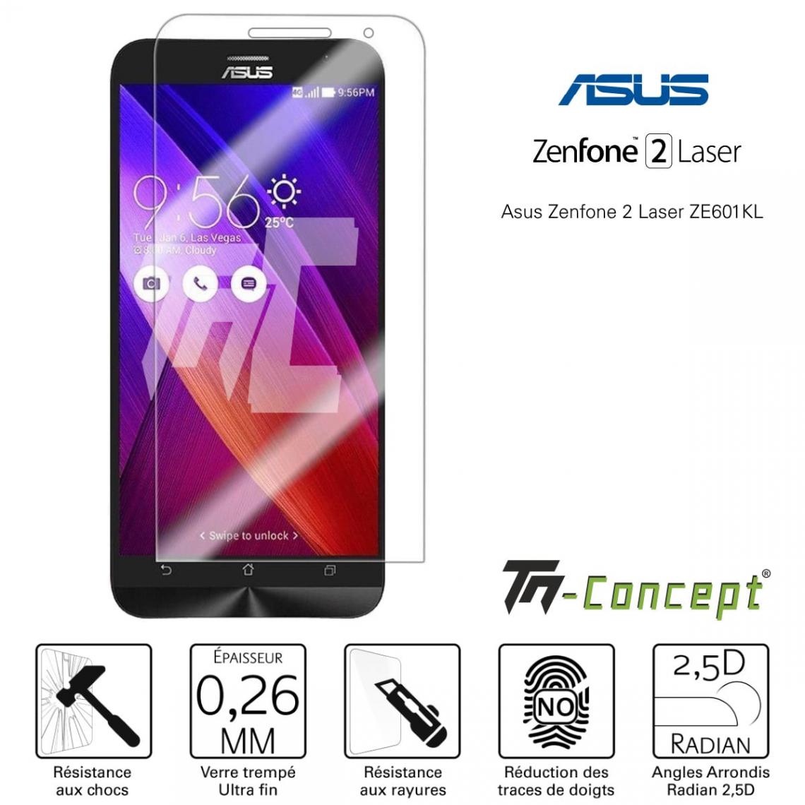 Tm Concept - Verre trempé - Asus Zenfone 2 Laser (ZE601KL) - TM Concept® - Protection écran smartphone