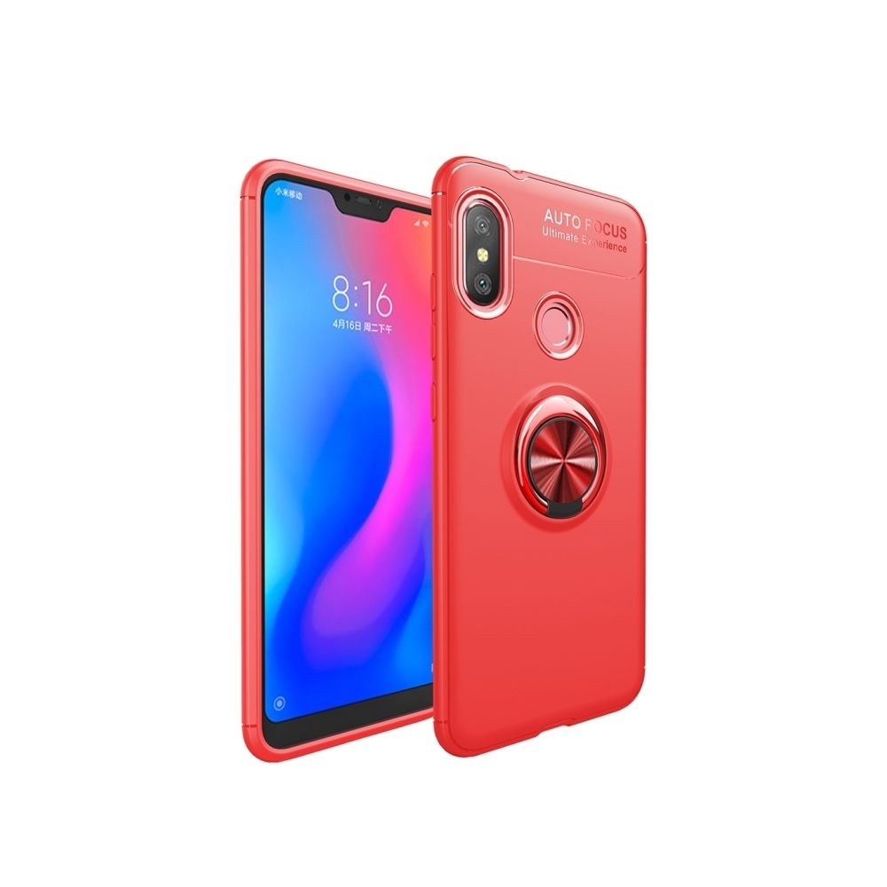 Wewoo - Coque Etui de protection en TPU antichoc pour Xiaomi Mi Play, avec support invisible (Rouge) - Coque, étui smartphone