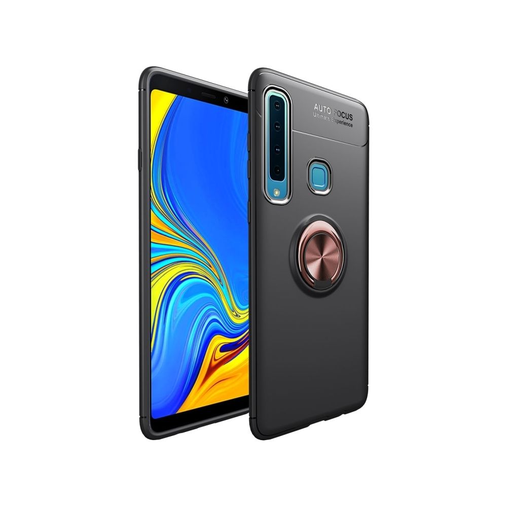 Wewoo - Coque TPU Antichoc pour Samsung Galaxy A9 (2018), avec support invisible (or noir) - Coque, étui smartphone