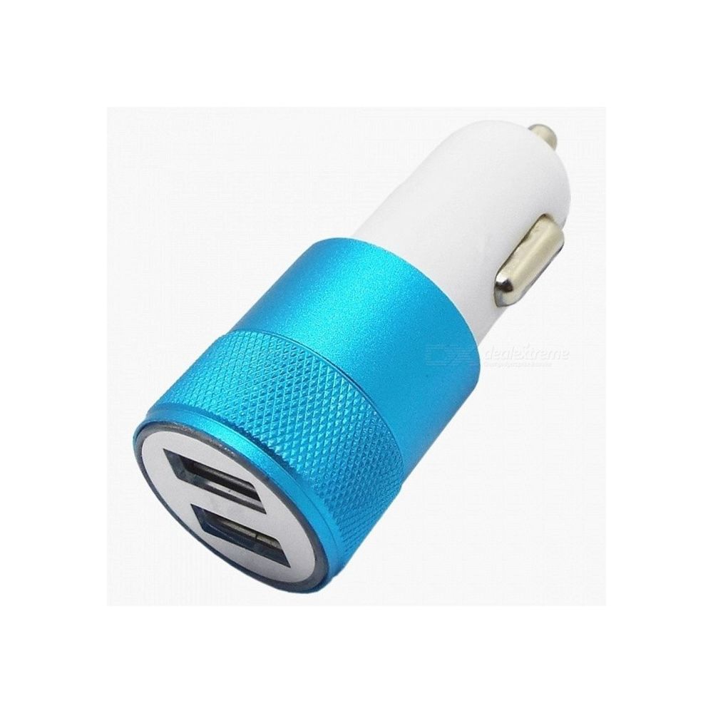 Shot - Double Adaptateur Prise Allume Cigare USB pour SONY Xperia XZ1 Smartphone 2 Ports Voiture Chargeur Universel Couleurs (BLEU) - Support téléphone pour voiture