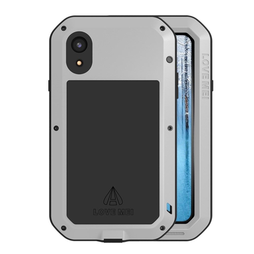 marque generique - Coque en silicone protection antichoc et antiéclaboussures argent pour votre Apple iPhone XR 6.1 pouces - Autres accessoires smartphone