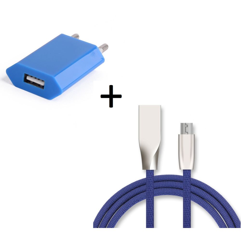 Shot - Pack Chargeur Micro-USB pour WIKO Highway (Cable Fast Charge + Prise Secteur Couleur USB) Android - Chargeur secteur téléphone