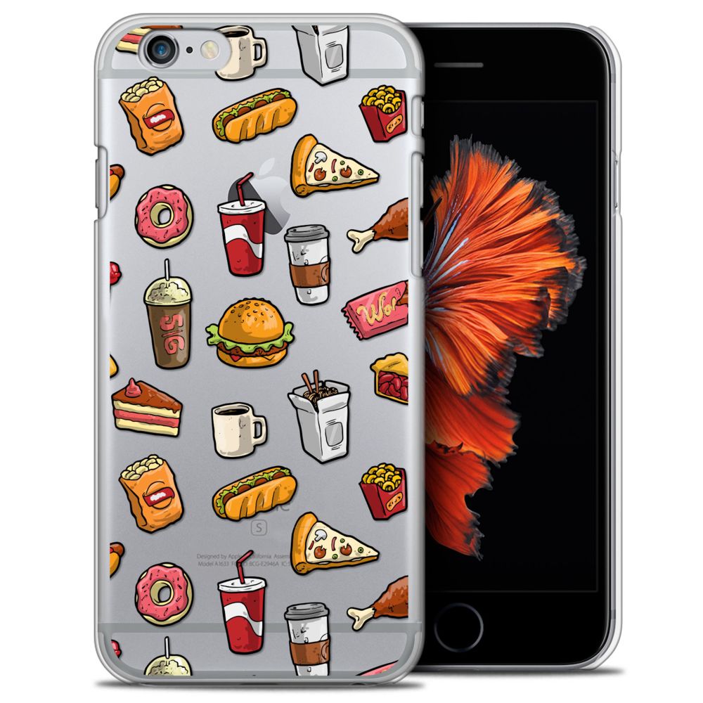 Caseink - Coque Housse Etui Apple iPhone 6/6s [Crystal HD Collection Foodie Design Fast Food - Rigide - Ultra Fin - Imprimé en France] - Coque, étui smartphone
