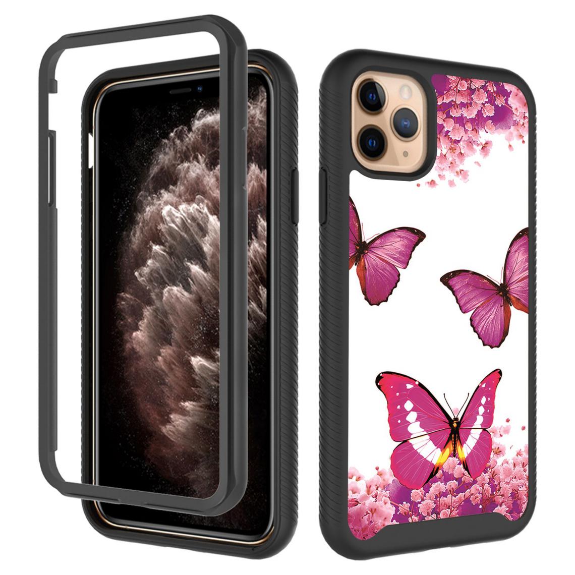 OtterBox - iPhone 11 Pro (5.8inch) Housse Etui Coque de protection (3 in 1) [Rose Papillon] - Coque, étui smartphone