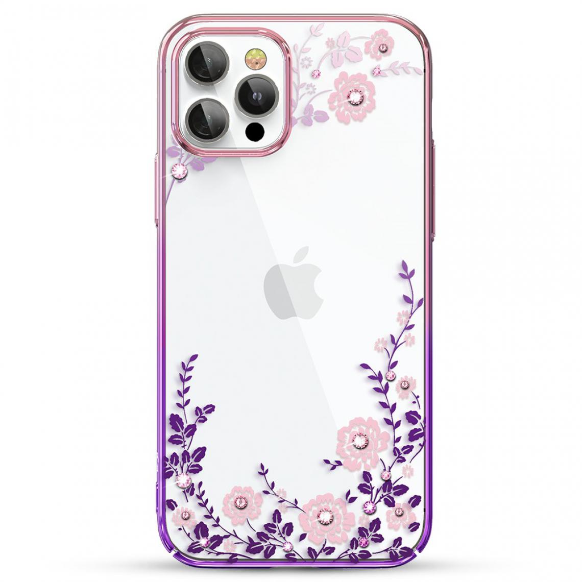 Other - Coque en TPU Cristaux de mode rigide violet pour votre Apple iPhone 12 Pro Max 6.7 pouces - Coque, étui smartphone