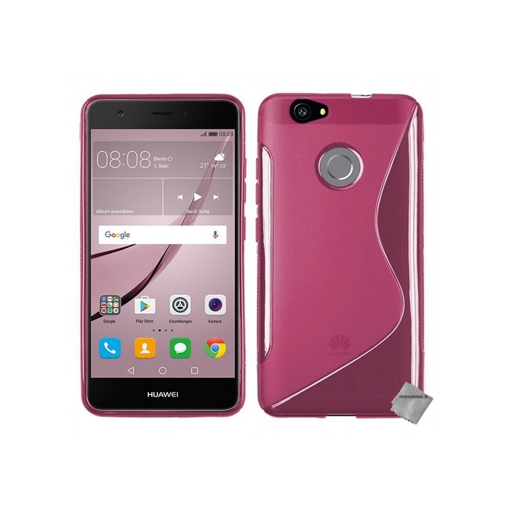 Htdmobiles - Housse etui coque pochette silicone gel fine pour Huawei Nova + verre trempe - ROSE - Autres accessoires smartphone