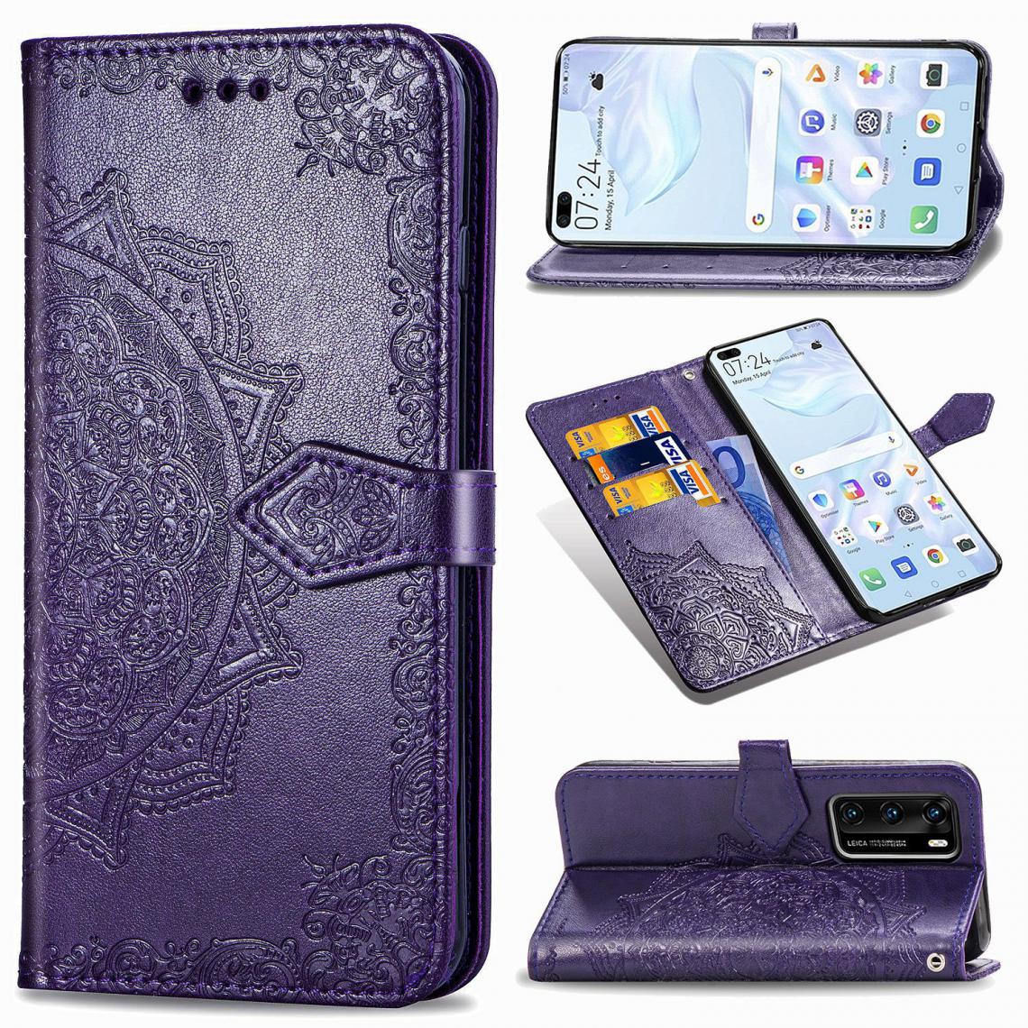 OtterBox - Huawei P40 Housse Etui Coque de protection type portefeuille [Violet] - Coque, étui smartphone