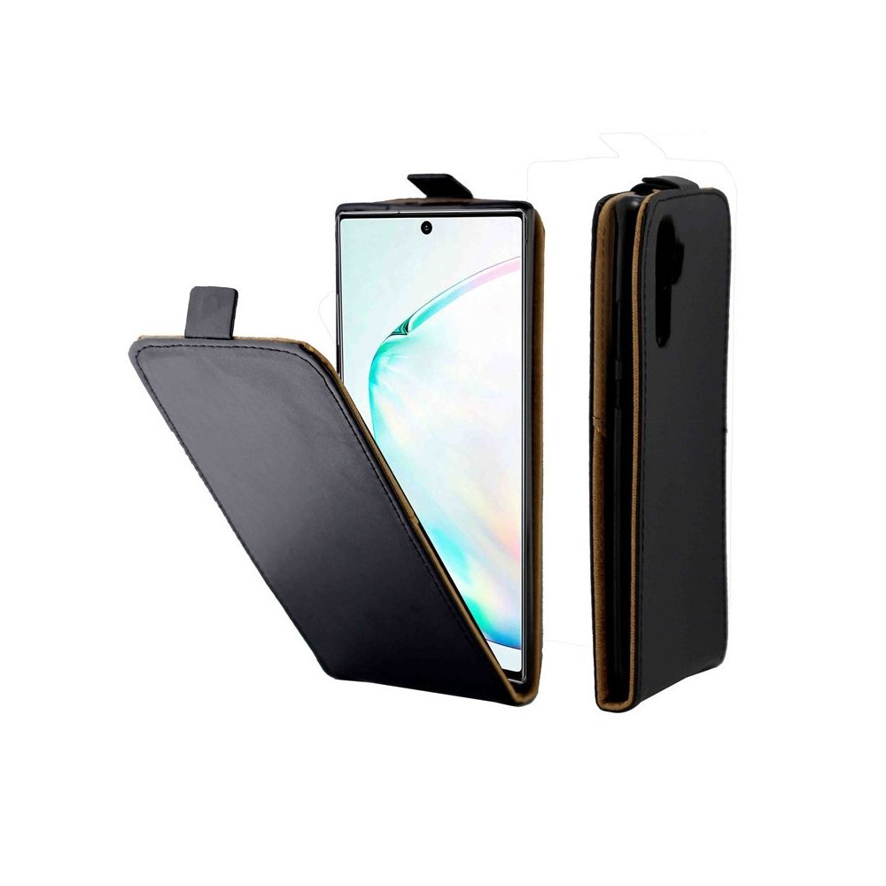 Wewoo - Housse Étui Coque Etui en cuir de style professionnel TPU Flip avec fente pour carte Galaxy Note10 + Noir - Coque, étui smartphone