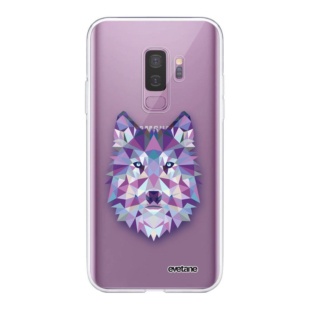 Evetane - Coque Samsung Galaxy S9 Plus 360 intégrale transparente Loup geometrique Ecriture Tendance Design Evetane. - Coque, étui smartphone