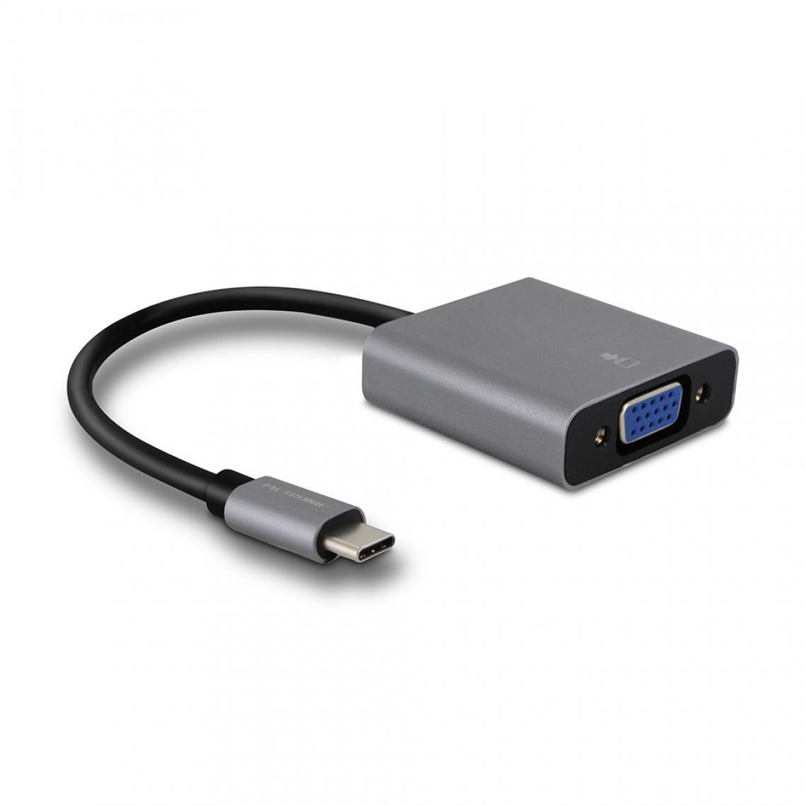 Metronic - Adaptateur USB-C mâle vers VGA fem. - gris - Autres accessoires smartphone
