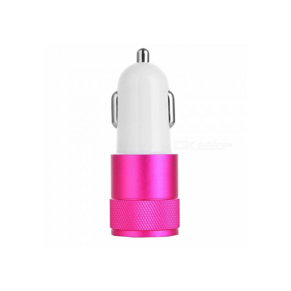 Shot - Double Adaptateur Prise Allume Cigare USB pour ASUS ZenFone 4 Smartphone 2 Ports Voiture Chargeur Universel Couleurs (ROSE) - Support téléphone pour voiture