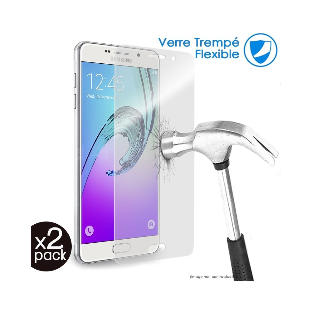 Karylax - Protection d'écran Film Verre Trempé Nano Flexible Incassable Dureté 9H, Ultra fin 0,2mm et 100% transparent pour Smartphone Samsung Galaxy S7 (Pack x2) - Protection écran smartphone