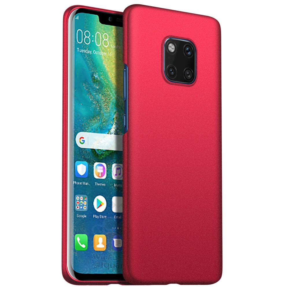 marque generique - Coque Etui antichoque dur pour Huawei Mate 20 X Rouge - Coque, étui smartphone