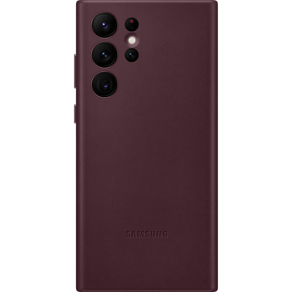 Samsung - Coque Samsung G S22 Ultra 5G en Cuir Bordeaux Samsung - Coque, étui smartphone