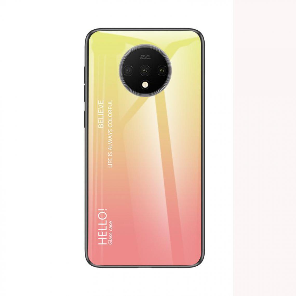 OtterBox - Housse Etui Coque de protection pour OnePlus 7T Arriere Rigide dégradé [Jaune] - Coque, étui smartphone