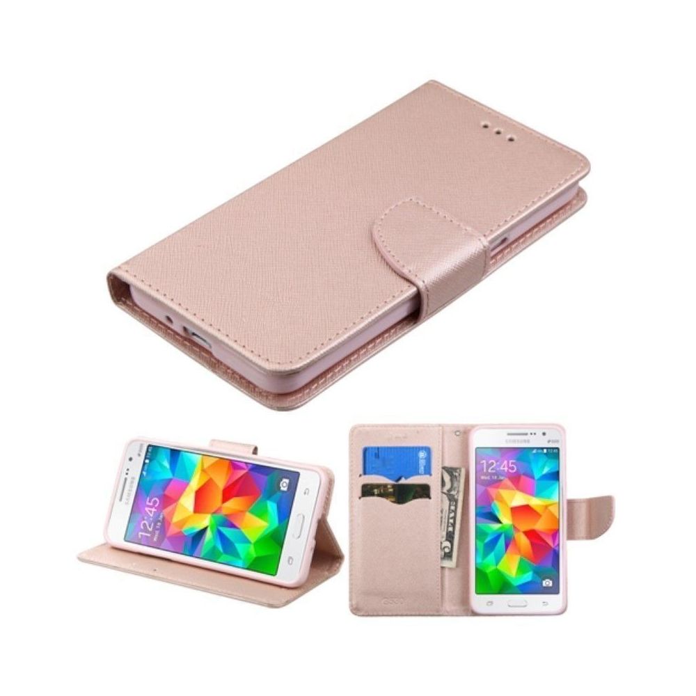 marque generique - Samsung Galaxy J5 2016, Housse Etui Portefeuille Folio Coque Or Doré - Coque, étui smartphone