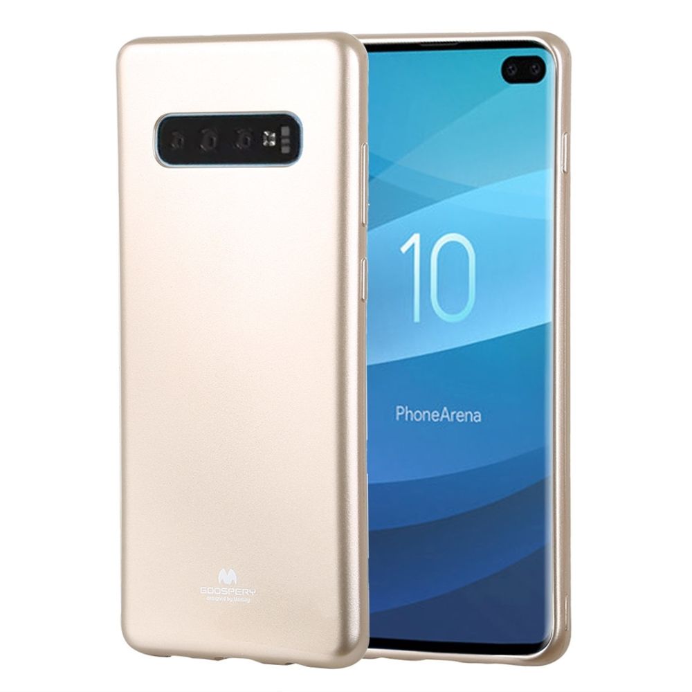 Wewoo - Coque Souple en TPU anti-chute et anti-rayures pour Galaxy S10 + Or - Coque, étui smartphone