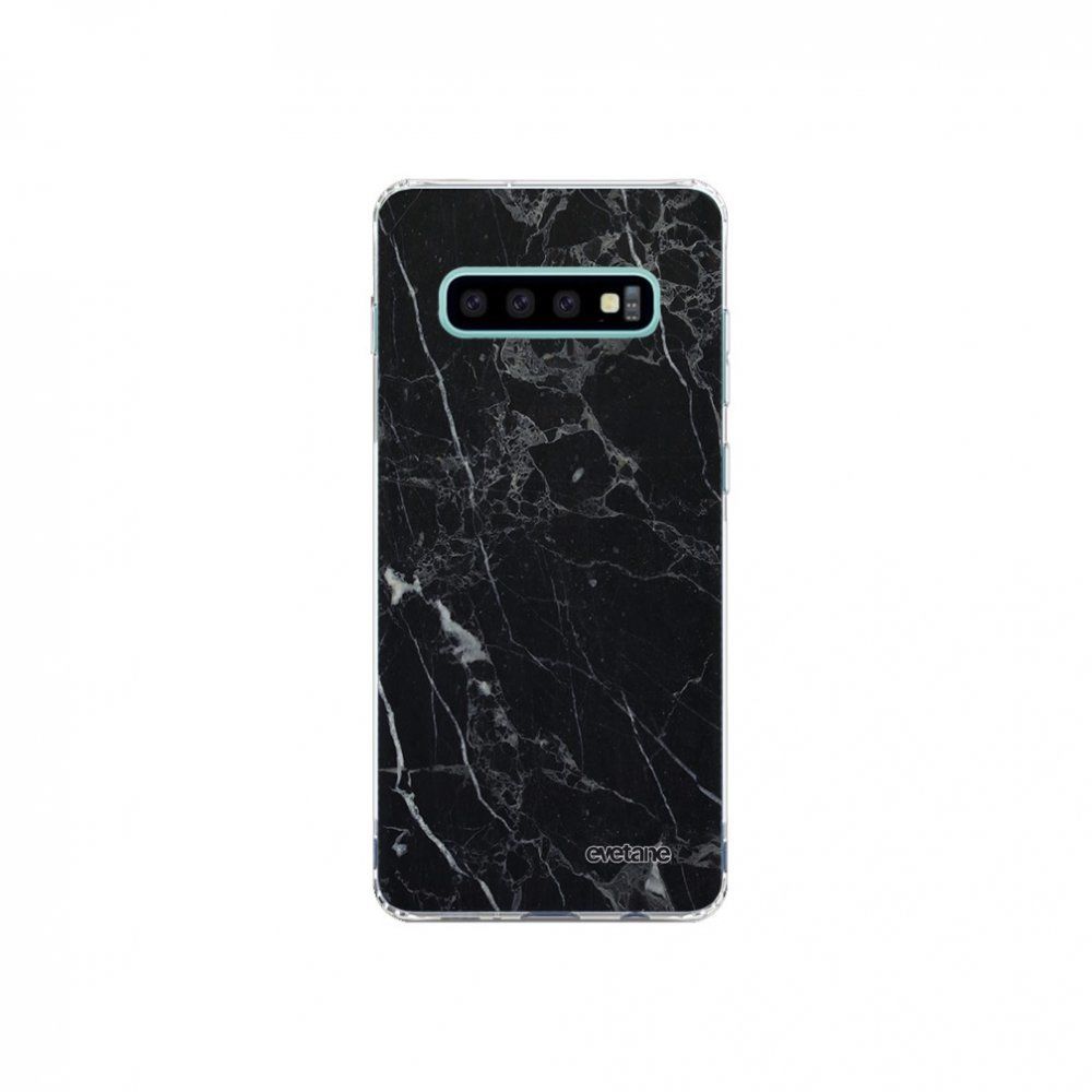 Evetane - Coque Samsung Galaxy S10 Plus souple transparente Marbre noir Motif Ecriture Tendance Evetane. - Coque, étui smartphone